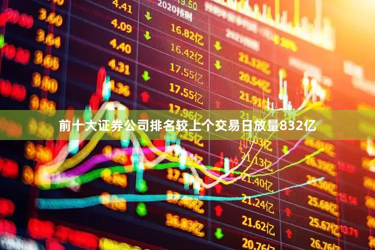 前十大证券公司排名较上个交易日放量832亿